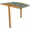 Strieška pre detské drevené pieskovisko Baby Mix 120x120 cm zeleno-biela