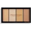 Makeup Revolution Re-Loaded paleta rozjasňovačov Lustre Lights Warm 4 x 5 g