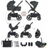 PETITE&MARS Kočík kombinovaný SCOUT 3v1 Anthracite Moon s Core Pro i-Size Black Grey