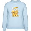 AWDis Sweat Mikina - Pivný motív - Na zdravie - Nebeská modrá - S - Dámske
