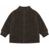 Mikk-Line dětská vlněná merino mikina Dark Brown 50002 Velikost: 98 Merino vlna