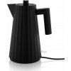 Alessi Plisse Water Kettle Black, 1.7L