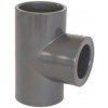 Aquaram PVC tvarovka - T-kus 90° redukovaný 50 x 20 mm, DN=50/20 mm, d=63 mm, lepenie / lepenie 0217605020