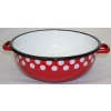 Metalac misa červená bodkovaná 24 cm