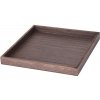 Drevený podnos hnedý 30x30cm