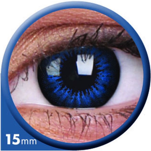 MaxVue Colour Big Eyes Cool Blue trojmesačné dioptrické 2 ks