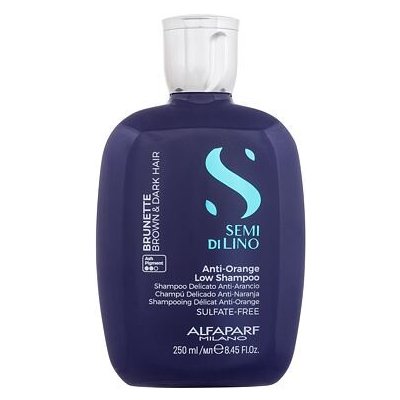 ALFAPARF MILANO Semi Di Lino Anti-Orange Low Shampoo 250 ml neutralizační šampon pro hnědé vlasy pro ženy