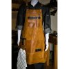 DELLINGER kožená zástěra Soft Leather BBQ - Sand Vintage Look