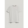 TRIČKO GANT SLIM CONTRAST PIQUE SS TSHIRT WHITE