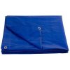 Plachta Tarpaulin Standard 10x15, zakrývacia, 80 g/m2, modrá, s okami