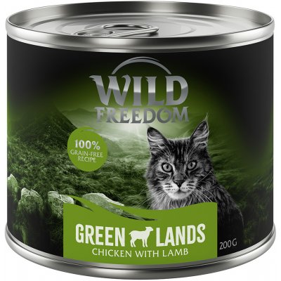 Výhodné balenie Wild Freedom Adult 12 x 200 g - Green Lands - jahňacie & kuracie