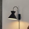 OSRAM nástenné svetlo Decor Waist, oceľ, čierne, E27, zástrčka - 4058075846784