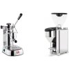 La Pavoni Professional Lusso + Rocket Espresso GIANNINO, chrome/black