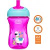 Chicco hrnček pokročilý so slamkovým náustkom 266 ml ružový
