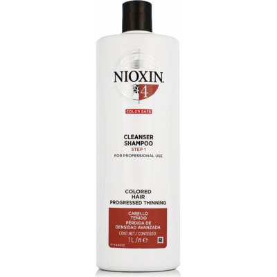 Nioxin System 4 Color Safe Cleanser Shampoo pro farbené a poškodené vlasy 1000 ml