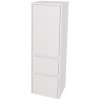 Opto kúpeľňová skrinka vysoká 125 cm, ľavé otváranie, Multidecor, Biela vysoký lesk perlička
