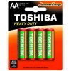 Toshiba Heavy Duty AA baterky 1,5 V, 4 ks, AA, Akcia