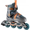 Kolečkové brusle NILS Extreme NJ1828A šedo-oranžové vel.M (35-38)