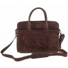 SEGALI Pánská kožená taška, chestnut (1288P)