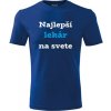 Modré tričko Najlepší lekár - darček pre doktora M