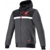 Bunda CHROME STREET HOODIE HONDA kolekce, ALPINESTARS (černá/šedá/červená, vel. M)