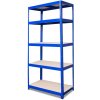 N5K Kovový regál Saturn 5 políc 196 x 90 x 45 cm 275 kg modrý