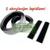 Samolepiaci suchý zips Akryl 20mm - vlas, čierny