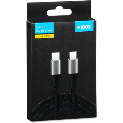 iBOX IKUTC USB-C 60W, 2m, černý