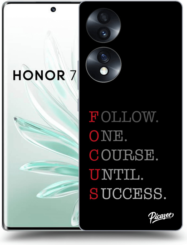 Púzdro Picasee silikónové Honor 70 - Focus čiré