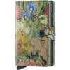 Secrid luxusní kožené pouzdro na karty Miniwallet Art Flowers Bouquet