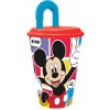 STOR Plastový téglik so slamkou MICKEY 430 ml