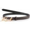 Karl Lagerfeld opasok K/SIGNATURE SM BUCKLE BELT DARK CHOCOLATE