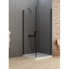 New Trendy D-0229A/D-0114B NEW SOLEO BLACK sprchový kút 70 x 80 cm, roh.držiak 70 x 80 cm čierna
