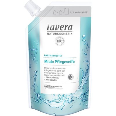 Lavera Basis Sensitive jemné tekuté mydlo náhradná náplň 500 ml