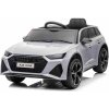 Elektrické autíčko Audi RS6, 12V, koženkové sedadlo, 2,4 GHz dialkové ovládanie, USB Vstup, LED svetlá, 12V batéria, mäkké EVA kolesá, 2 X MOTOR, sivý, ORIGINÁL licencia