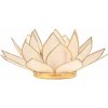 Svietnik Lotus Korunná čakra biela