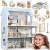 Ricokids Veľký 3-poschodový drevený domček pre bábiky RK-878