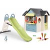 Set domček s reštauráciou a obchodom so zmrzlinou Chef House Life Smoby rozšíriteľný a šmykľavka Funny 200 cm s vodotryskom
