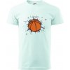 Basketbal lopta v triku - Klasické pánske tričko vyššej gramáže - XS ( Frost )