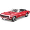 Maisto - 1967 Chevrolet Camaro SS 396 Convertible, červená, 1:18 (101231684R)