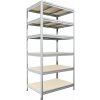 Regál do domácnosti Biedrax 35 x 75 x 180 cm, pozink, 6 políc OSB 10 mm, nosnosť 300 kg na policu