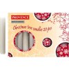 Provence Vianočná sviečka 10cm 20ks biela