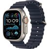 Apple Watch Ultra 2 49 mm Prírodný titán s námornícky modrým oceánskym remienkom MX4D3CS/A