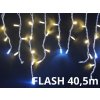 VIXEN Premium Vianocny zaves - 40,5m, teplá biela - FLASH efekt, profi vianocne osvetlenie