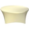 TENTino Elastický obrus STANDARD na okrúhly stôl 180 cm Farba obrusu: KRÉMOVÁ / IVORY