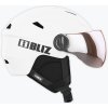 Lyžiarska prilba Bliz Strike Visor matte white/ orange silver mirror