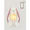MyHummy Bunny pink/ecru 7v1 - šumiaci medvedík králik ružová/biela - plyšový zaspávačik maznáčik vydávajúci biely šum