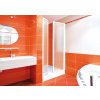 Aquatek LUX B2 Sprchové dvere do niky 85x185cm, dvojkrídlové dv., biele, Krilex vzor voda AQ LUXB2BI8517
