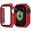 MojRemienok.sk Ochranné puzdro s tvrdeným sklom pre Apple Watch 38/40/41/42/44/45 mm Veľkosť púzdra: 38mm, Farba: červená