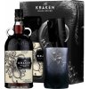 Kraken Black Spiced Rum s pohárom 40% 1l (darčekové balenie 1 pohár)
